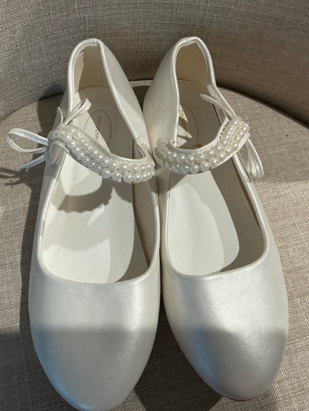 White dress/wedding slip on shoes!